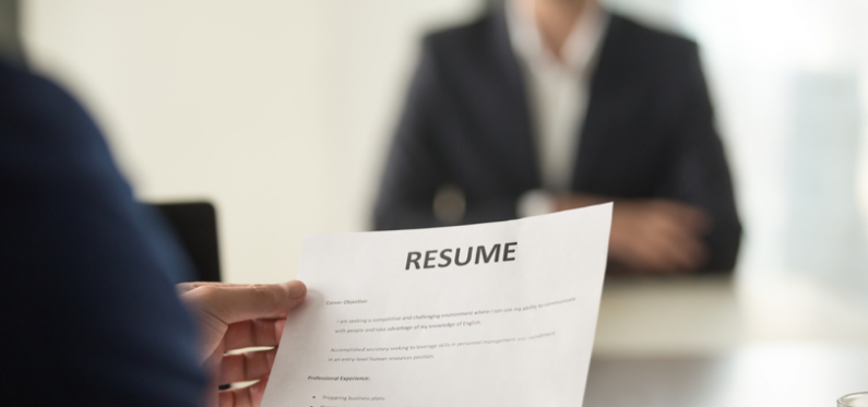 Employment Messages Writing Resume